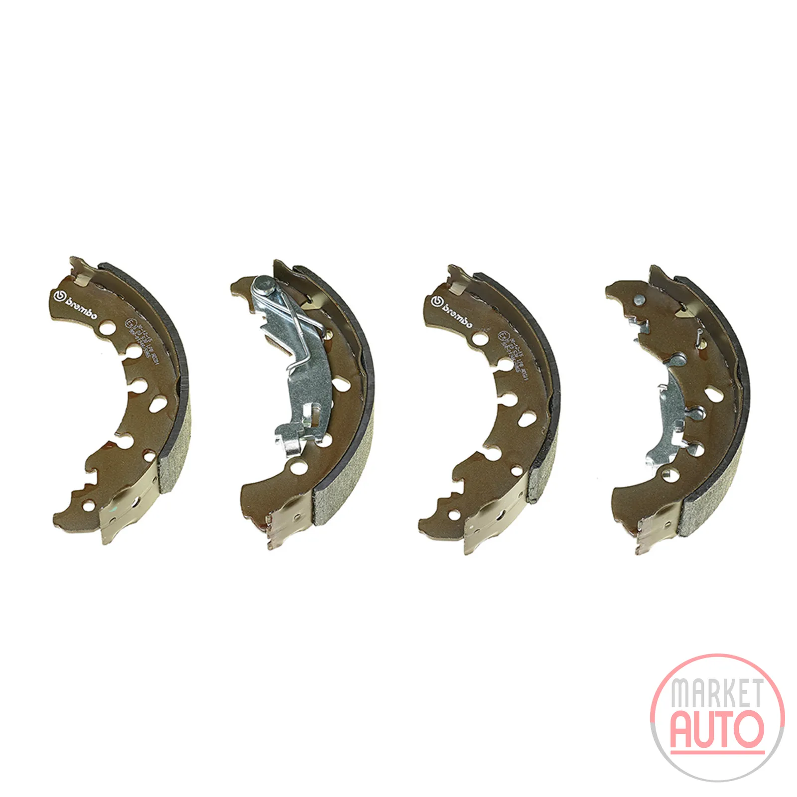 Rear brake shoe set