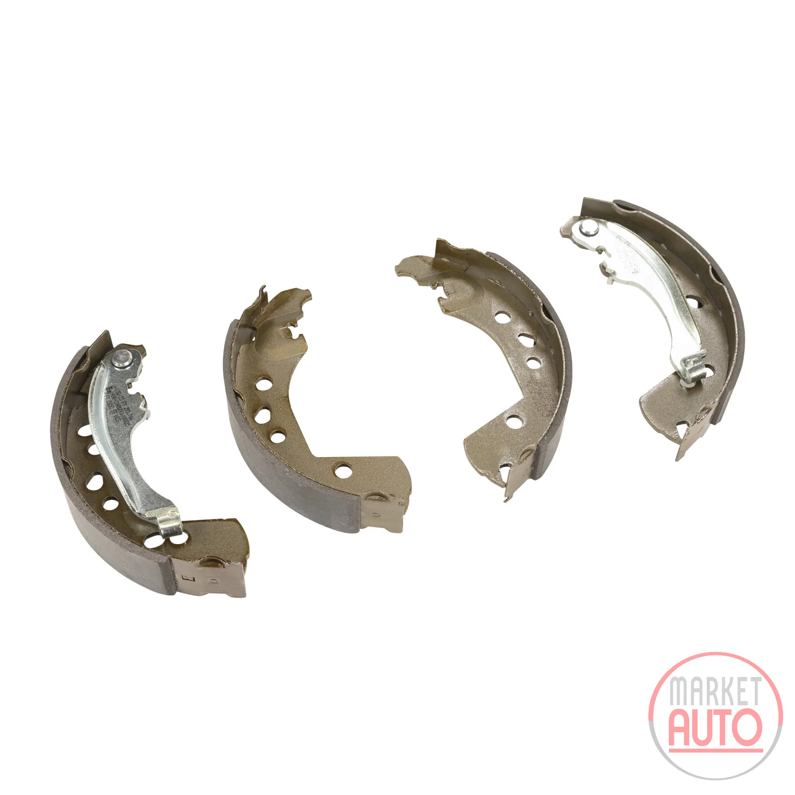 Rear brake shoe set