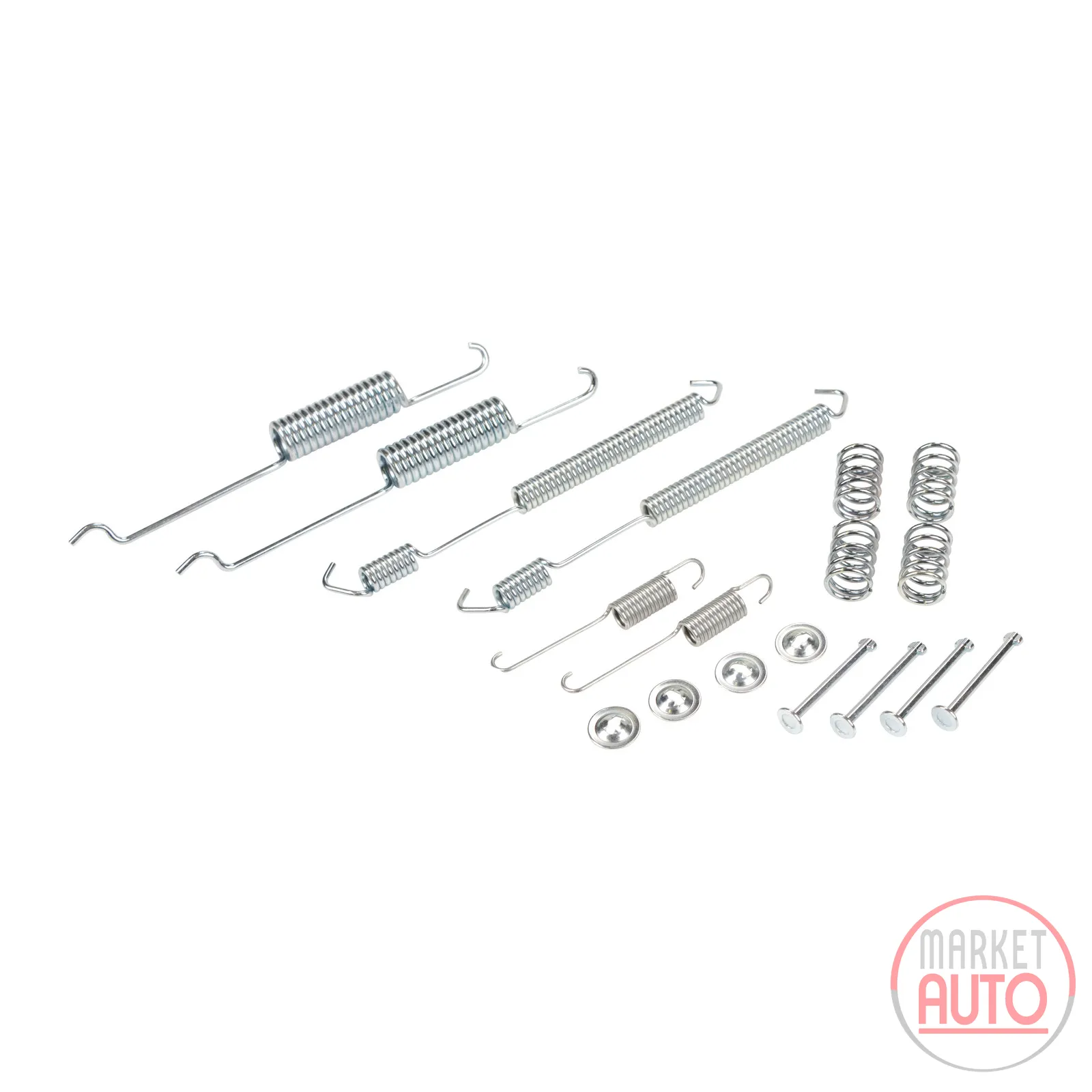 Brake shoe retaining spring set
