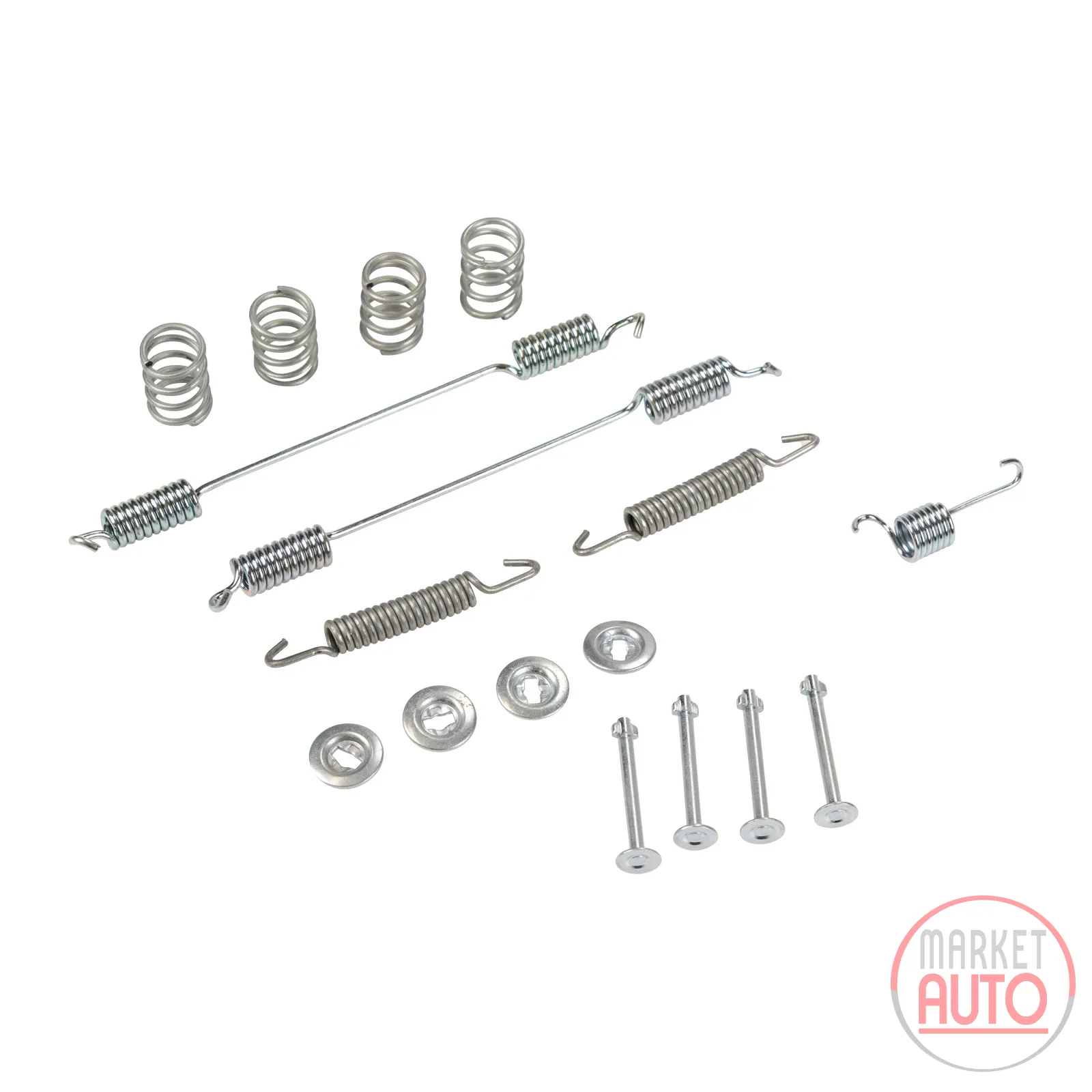 Brake shoe retaining spring set Bendix