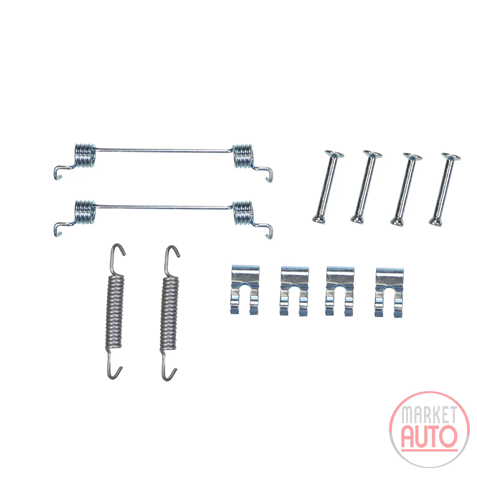 Brake shoe retaining spring set