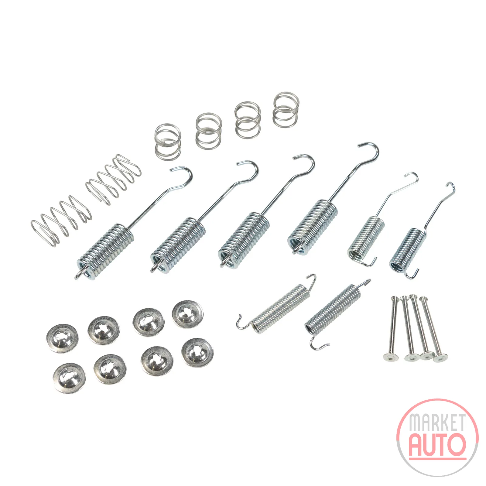 Brake shoe retaining spring set