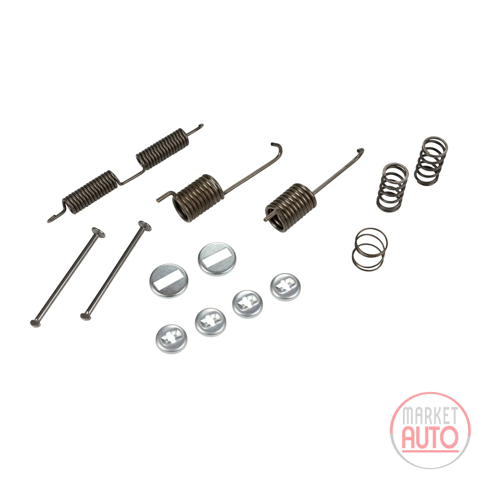Brake shoe retaining spring set