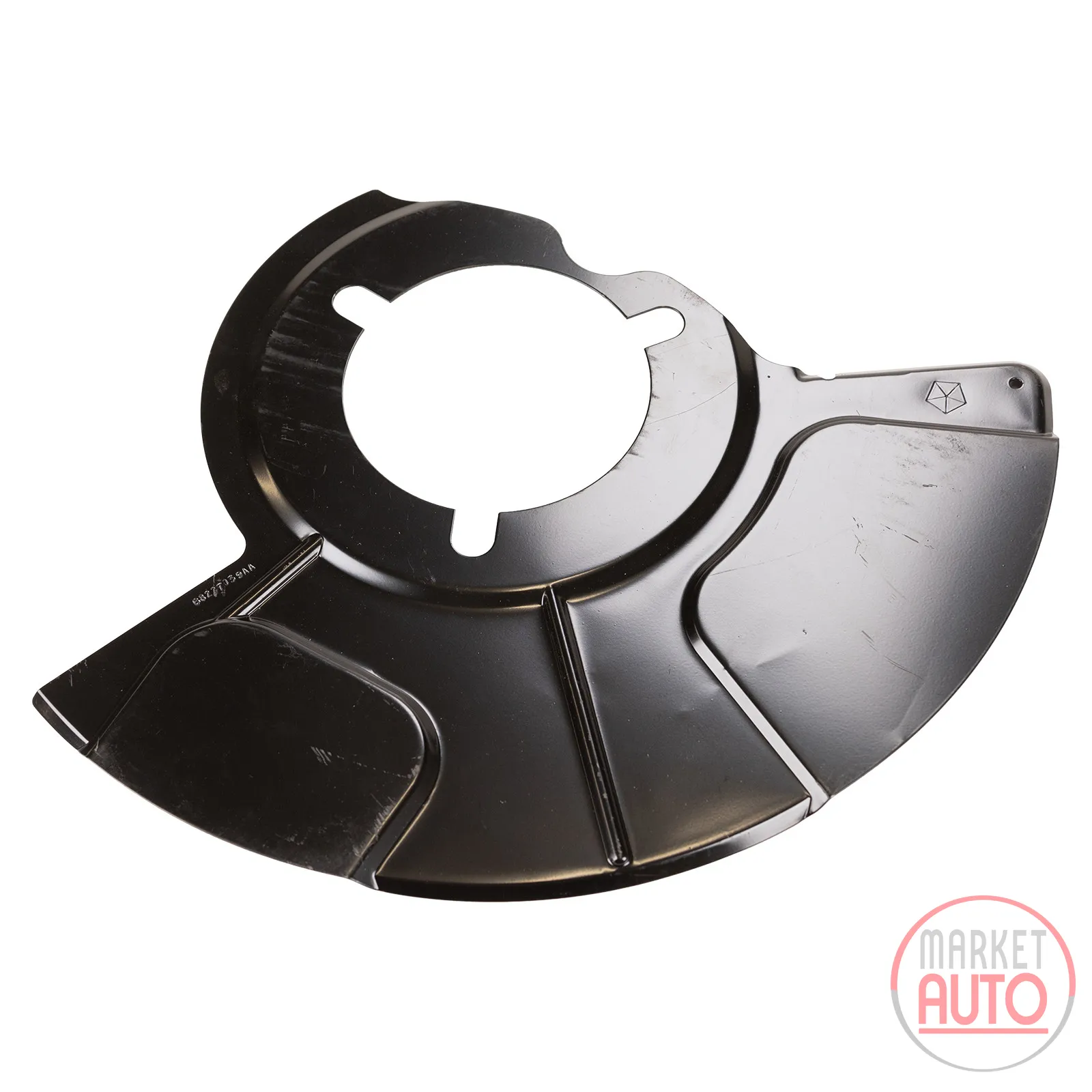 Anchor plate splash guard front left