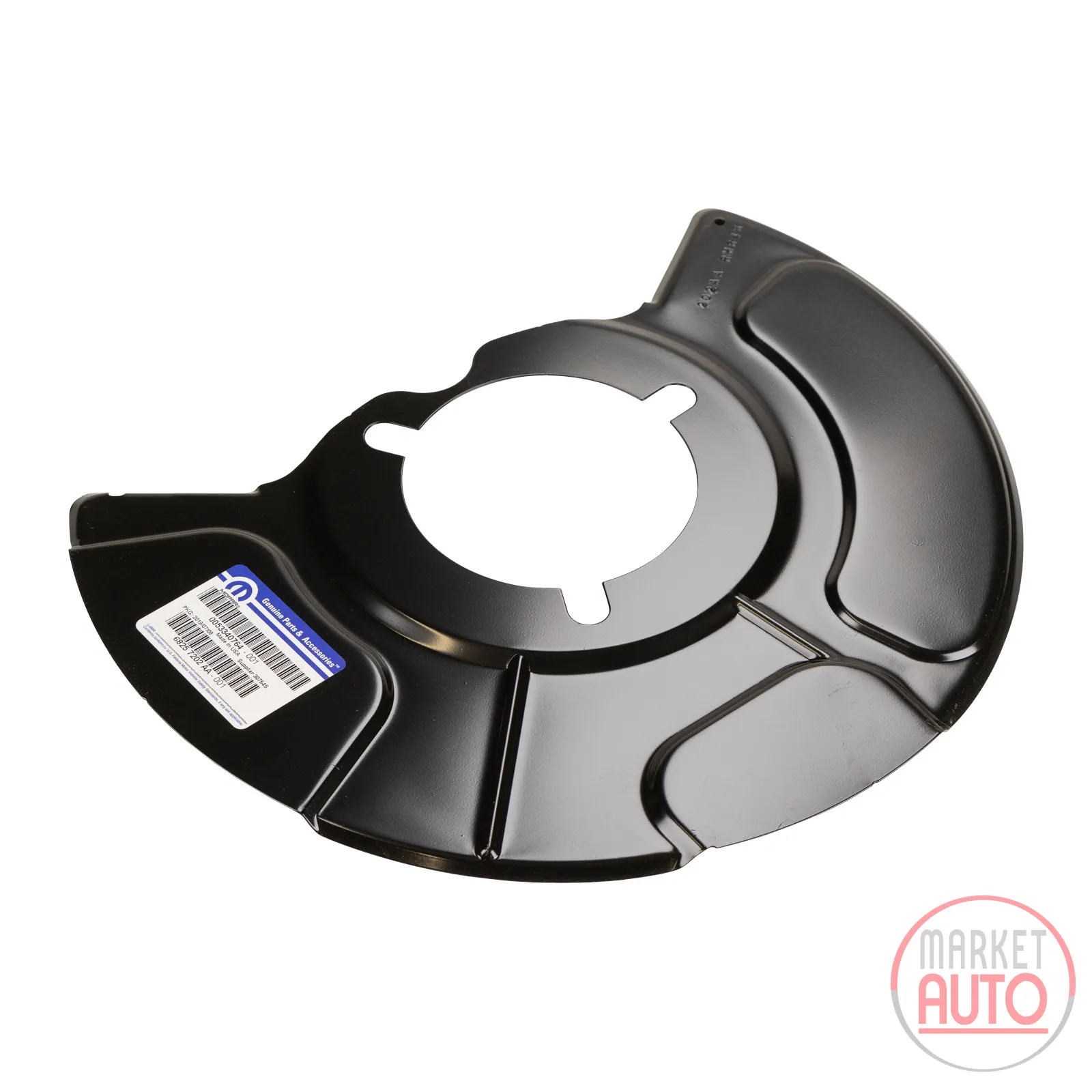Anchor plate splash guard front right