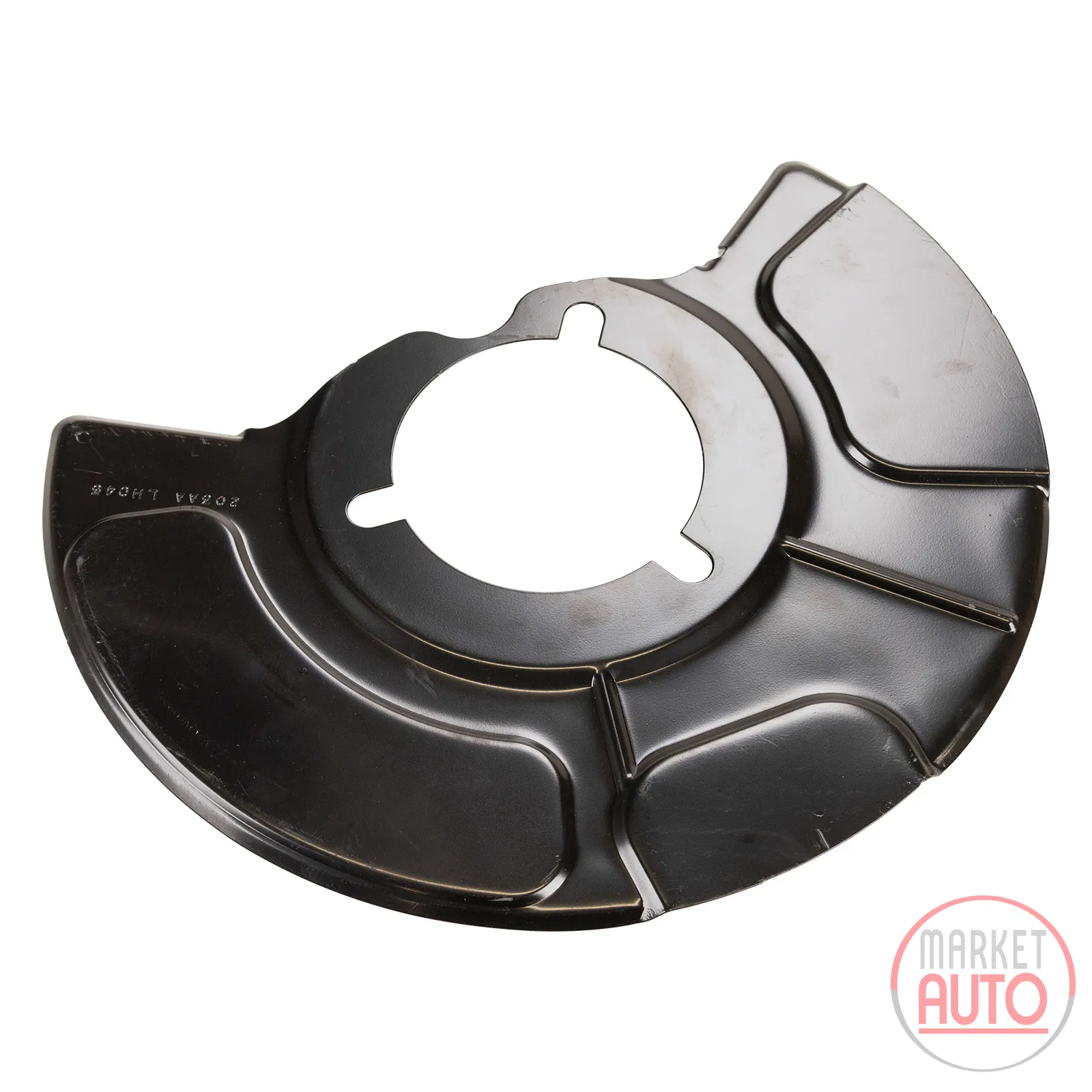 Anchor plate splash guard front left
