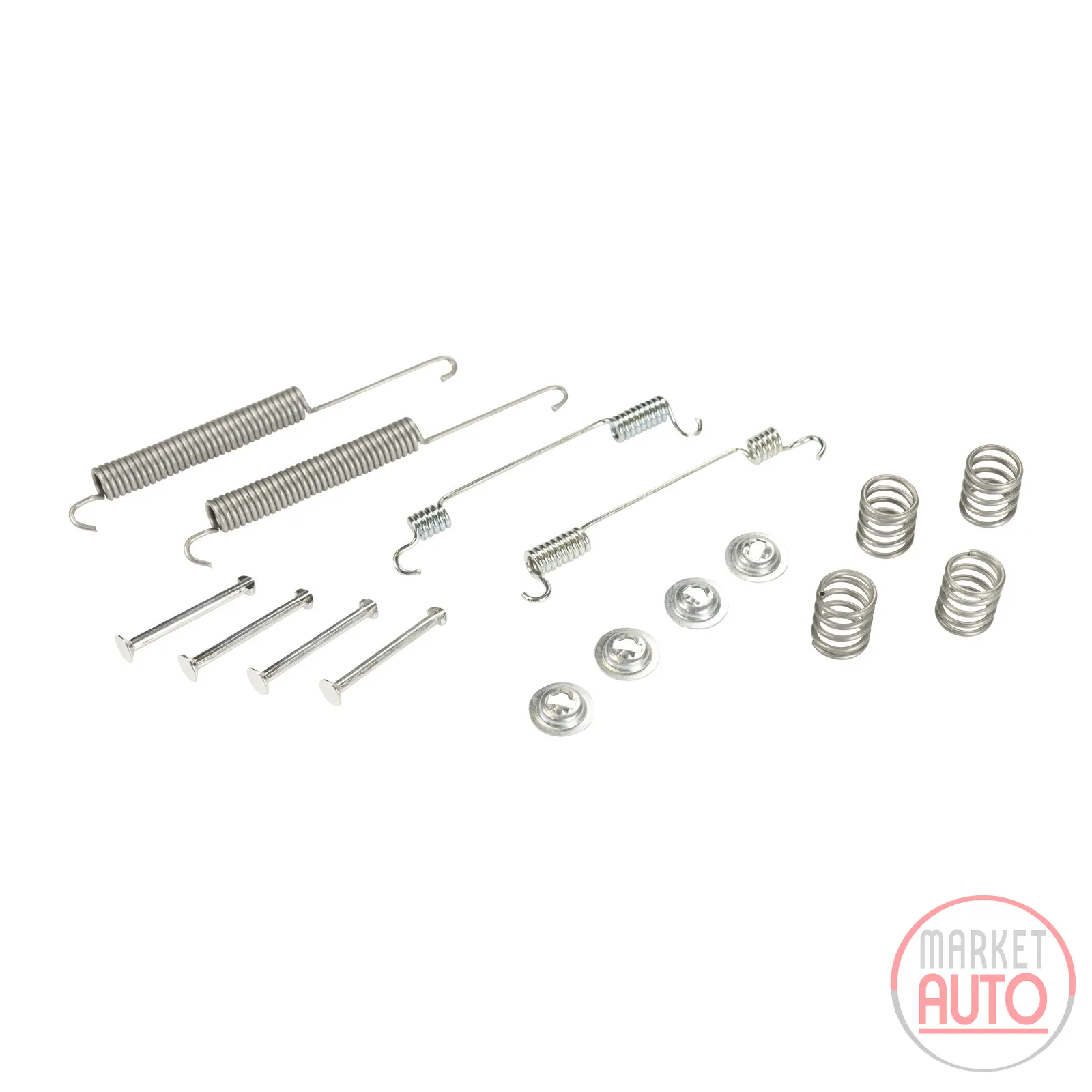 Brake shoe retaining spring set