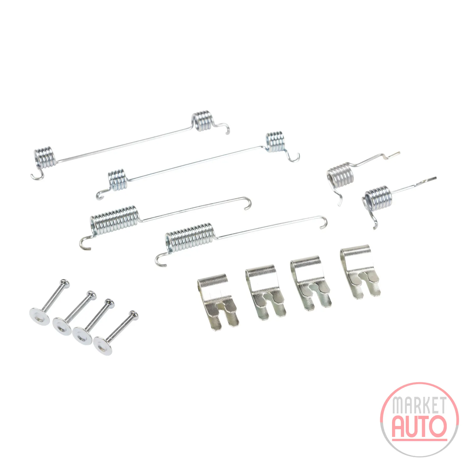 Brake shoe retaining spring set