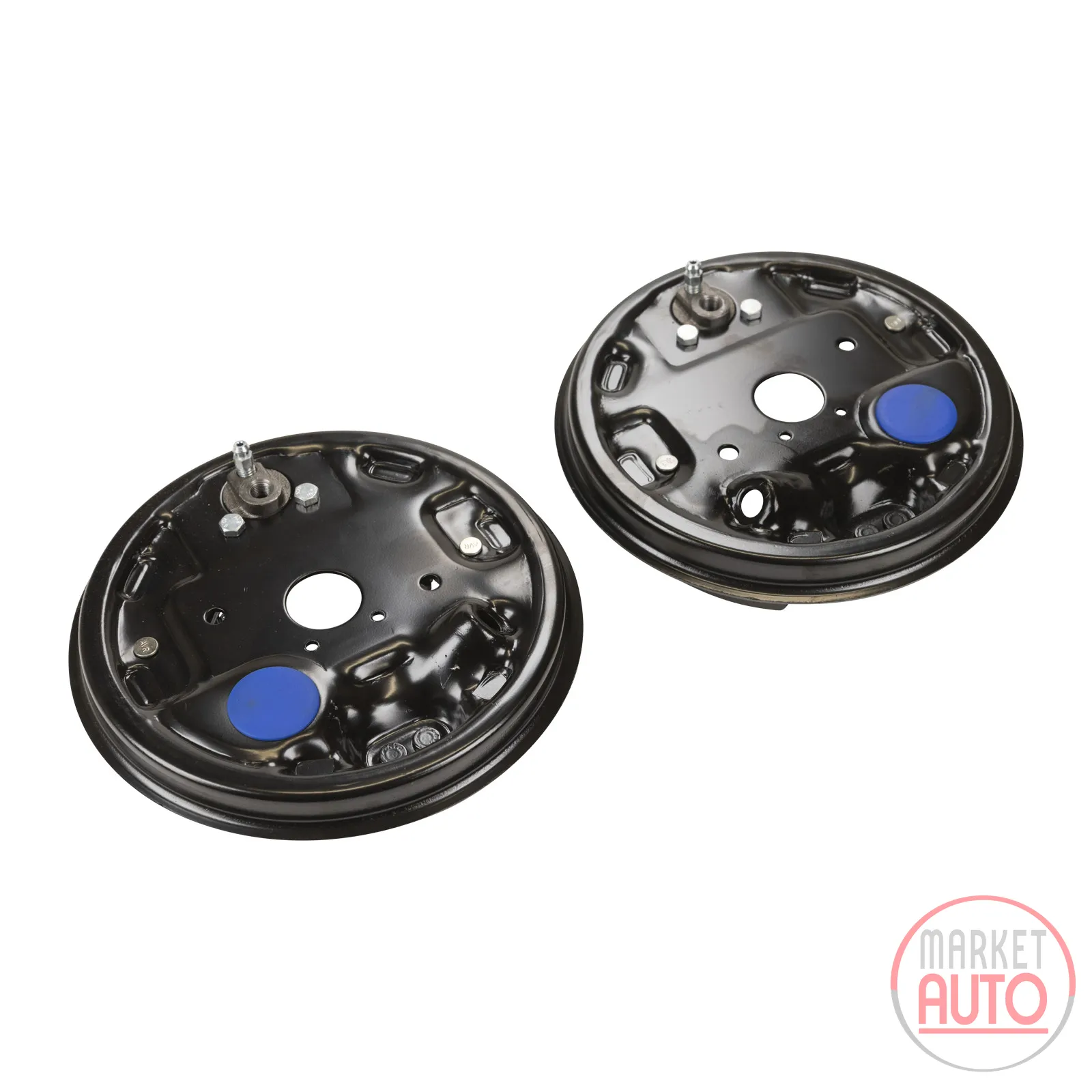 Brake kit pre-assembled on anchor plates left/right
