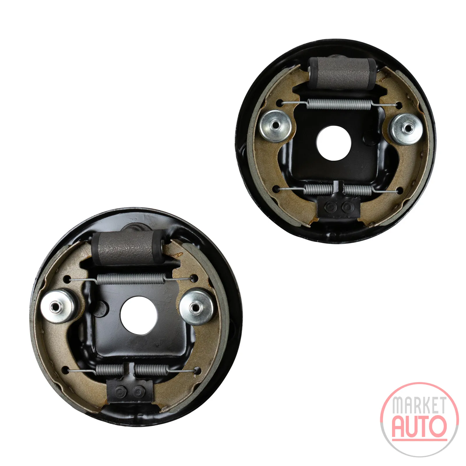 Front brake kit pre-mounted on anchor plate