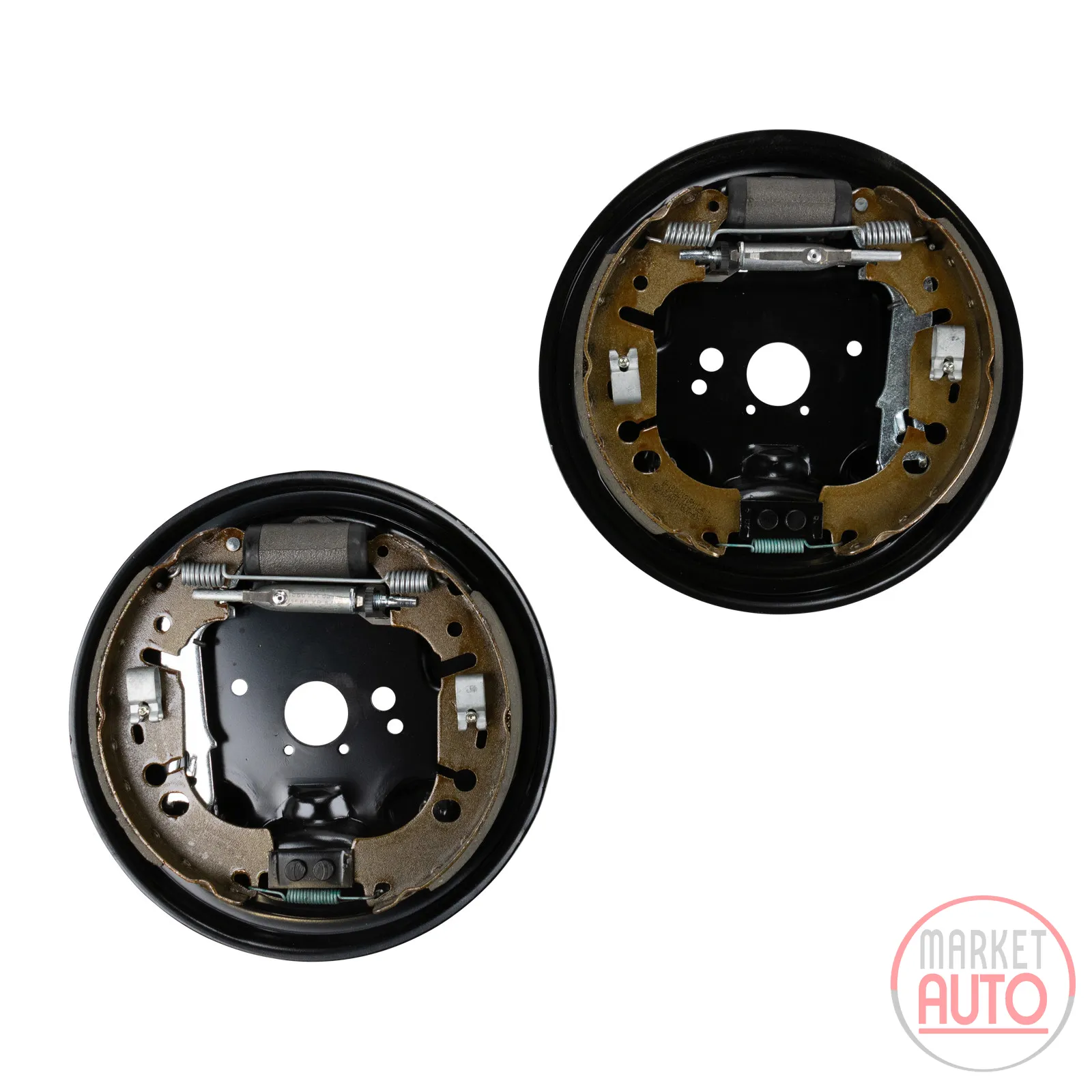 Brake kit pre-assembled on anchor plates left/right