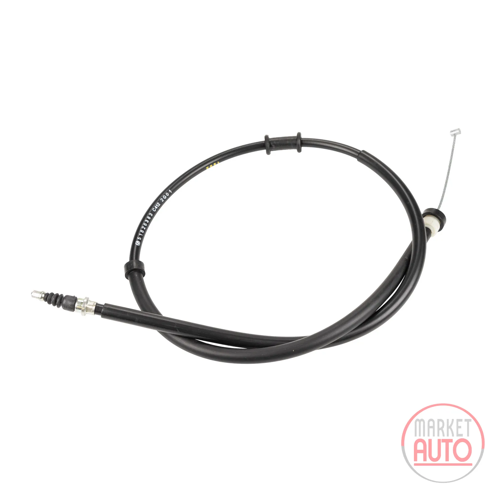 Handbrake cable right original with rear disc brake
