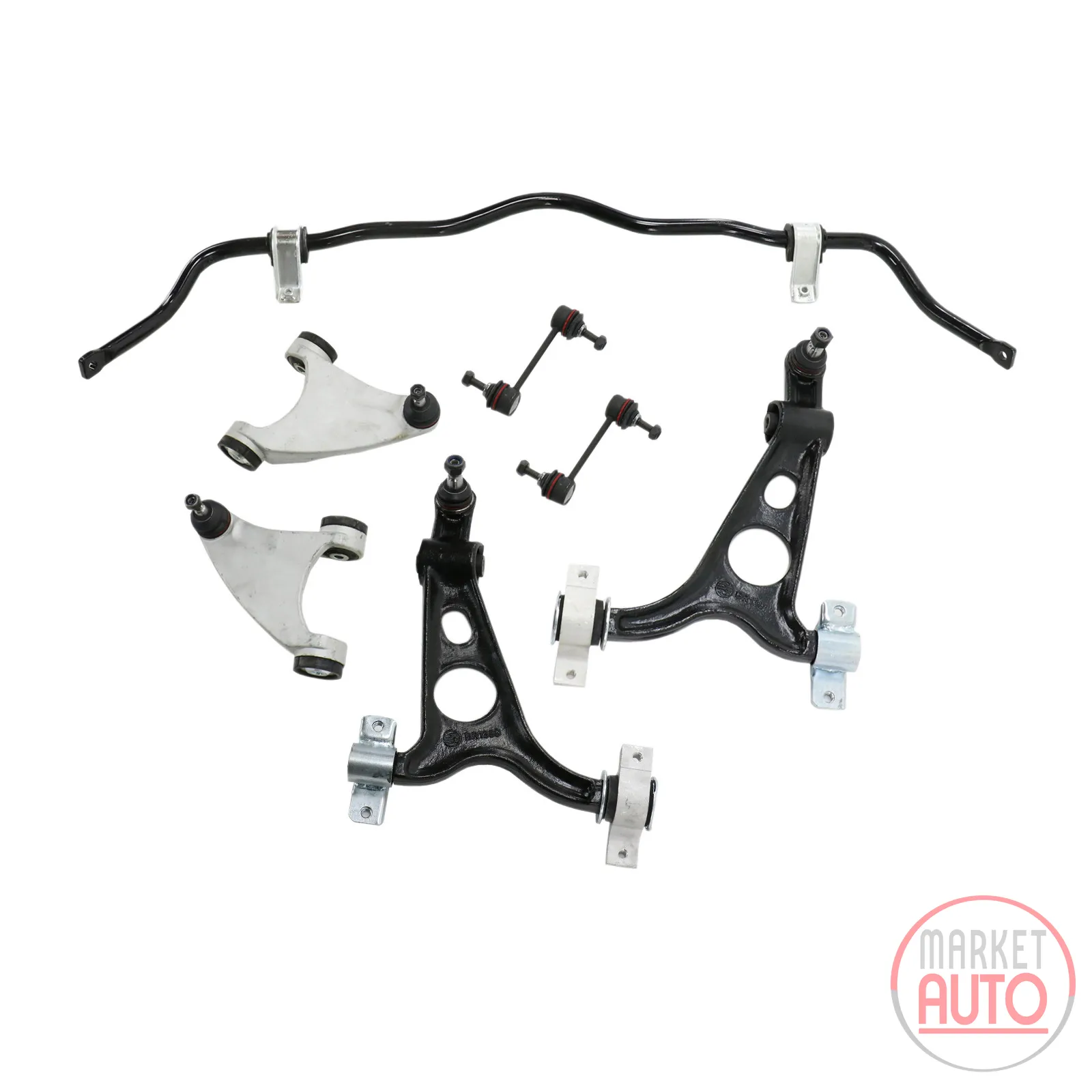 Wishbone set (swing arm) (7-piece)