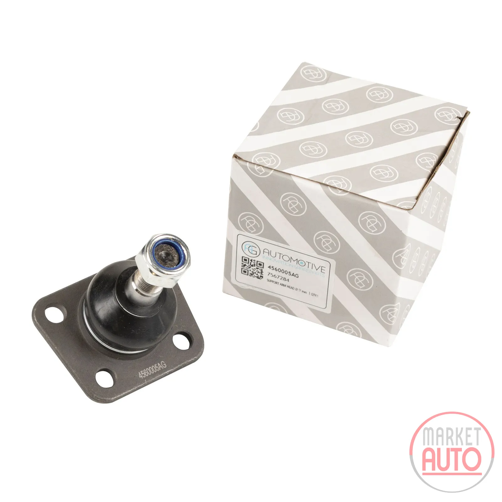 Support arm head kit 17 mm cone size with screws