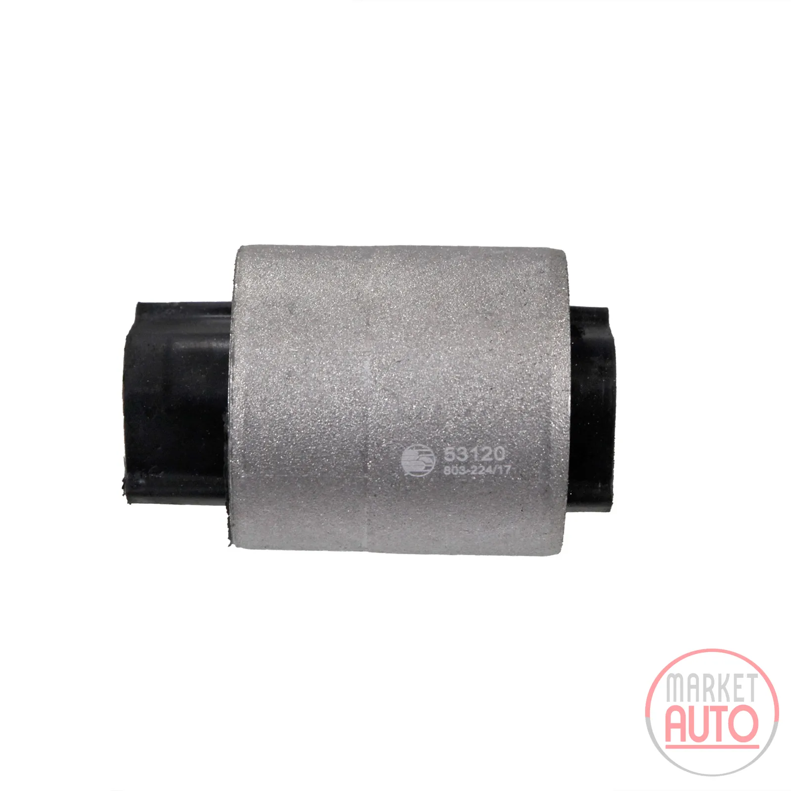 Silent bushing for the rear axle