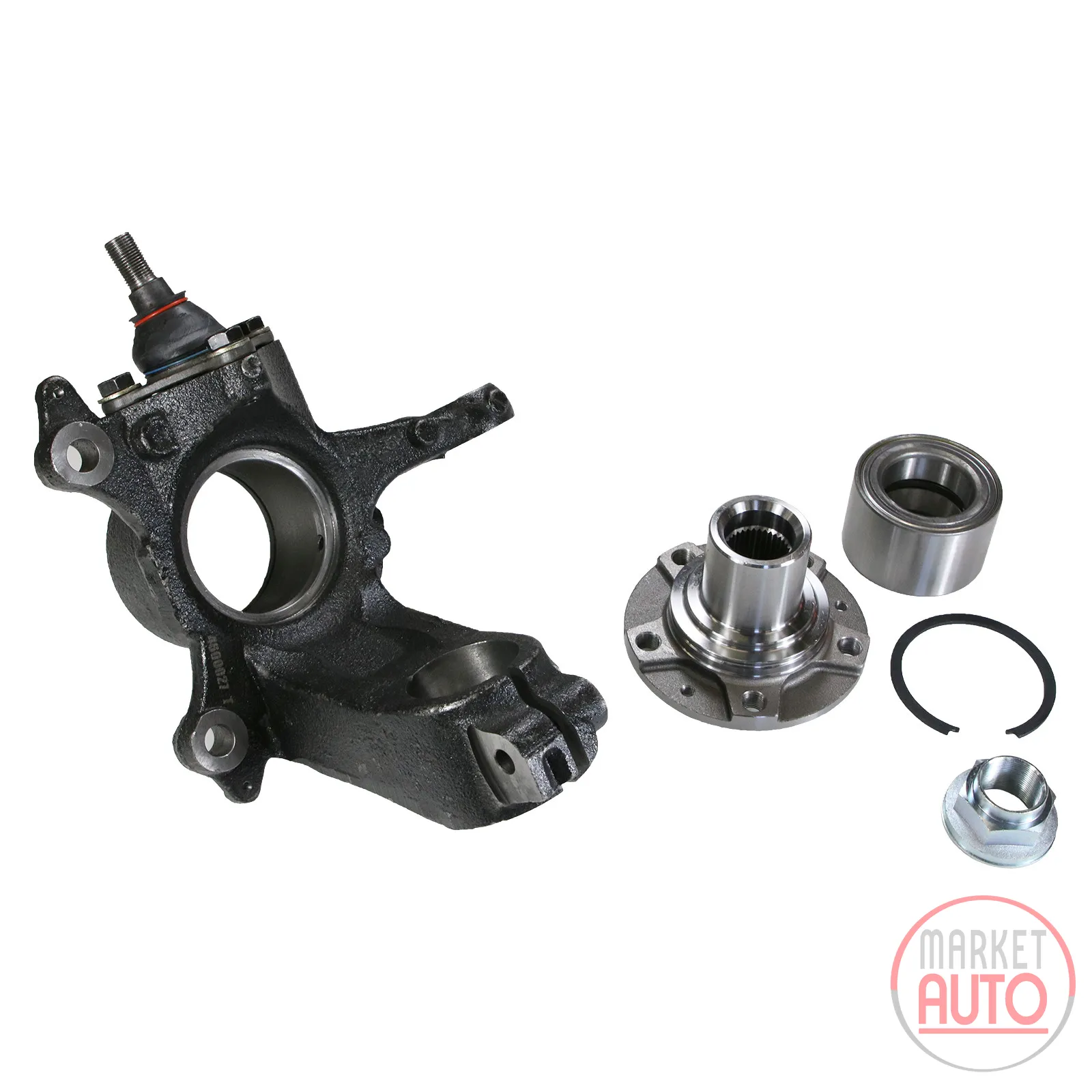 Steering knuckle repair kit front left (118 bolt circle)