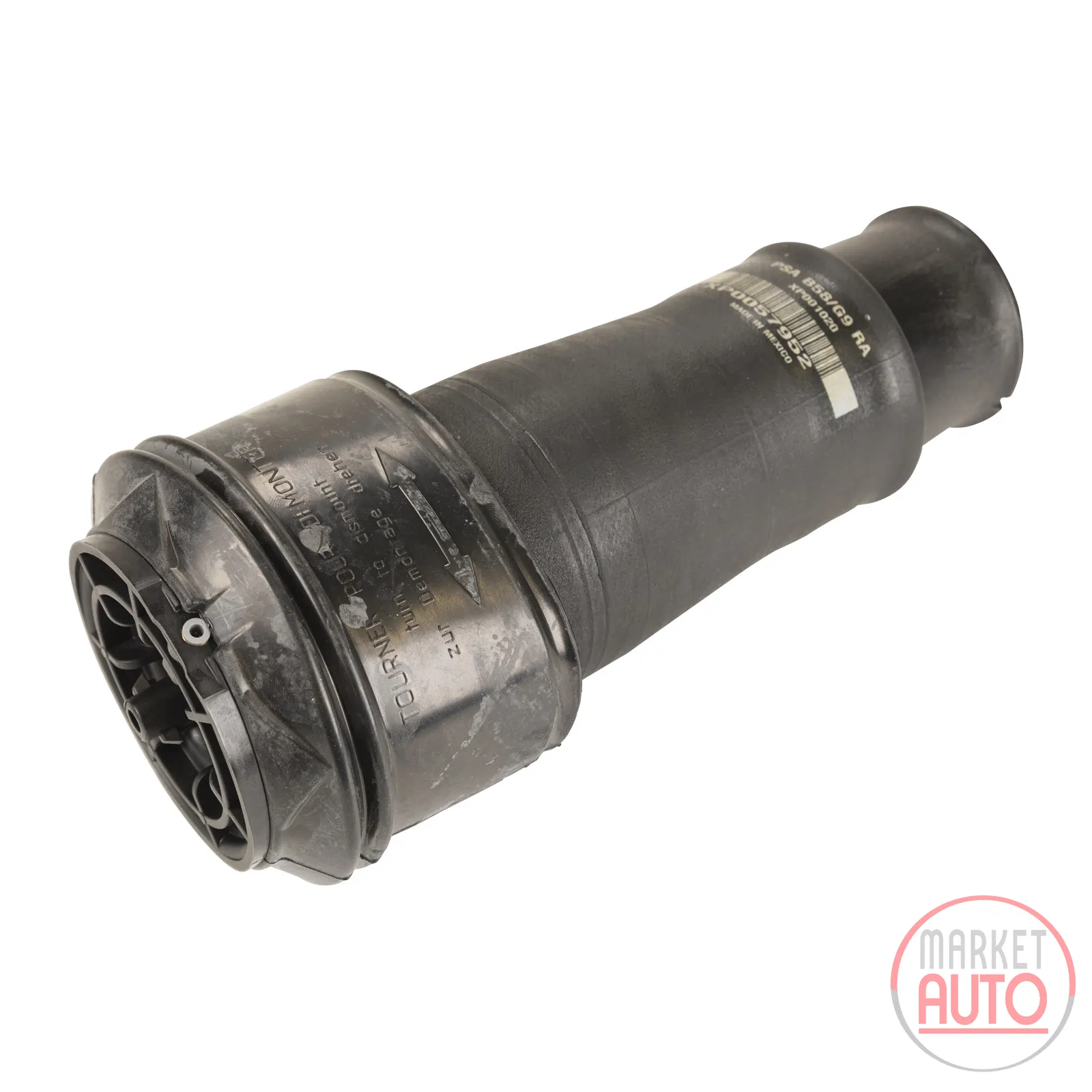 Bellows air suspension spring rear