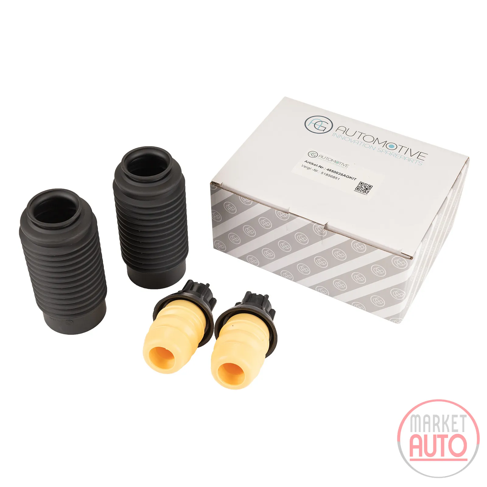 Set of shock absorber rubber sleeves front inside