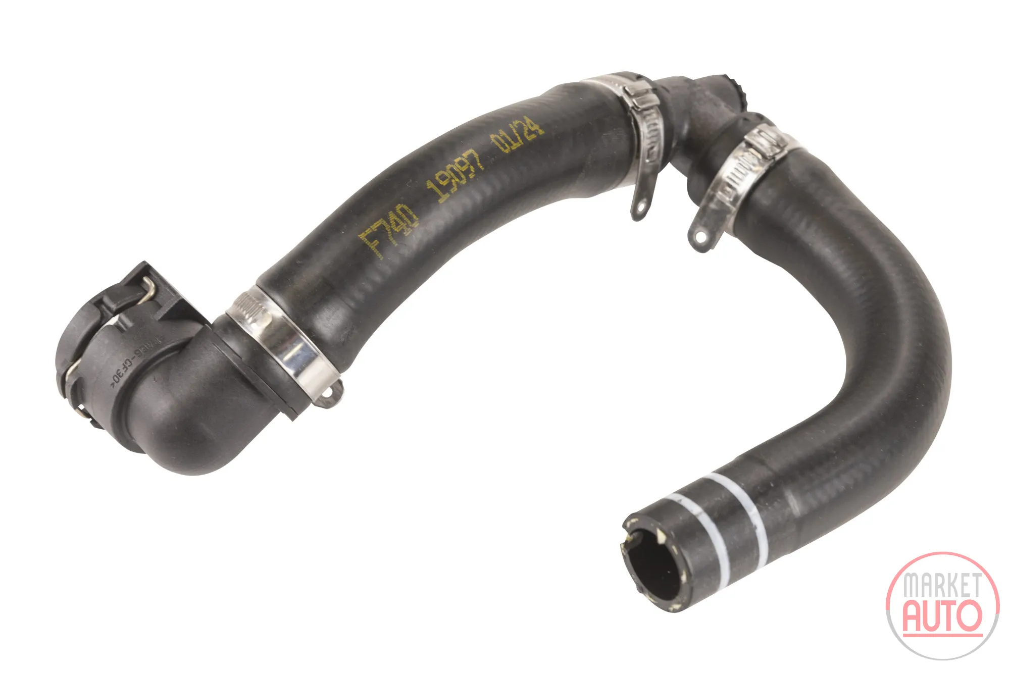 Heater hose outlet