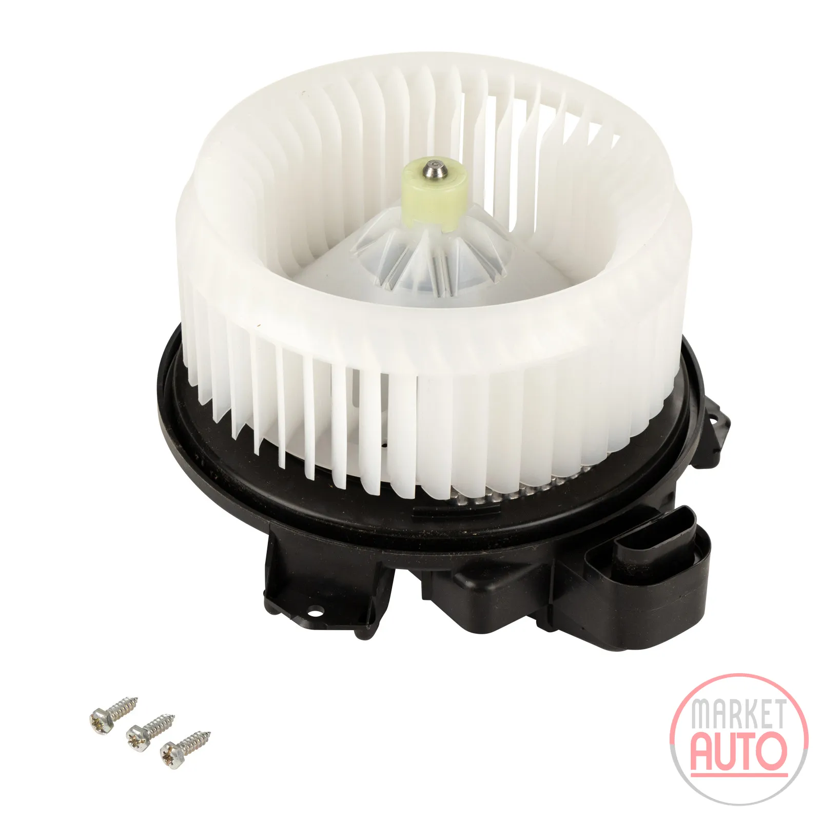 Heating fan motor air conditioning with impeller