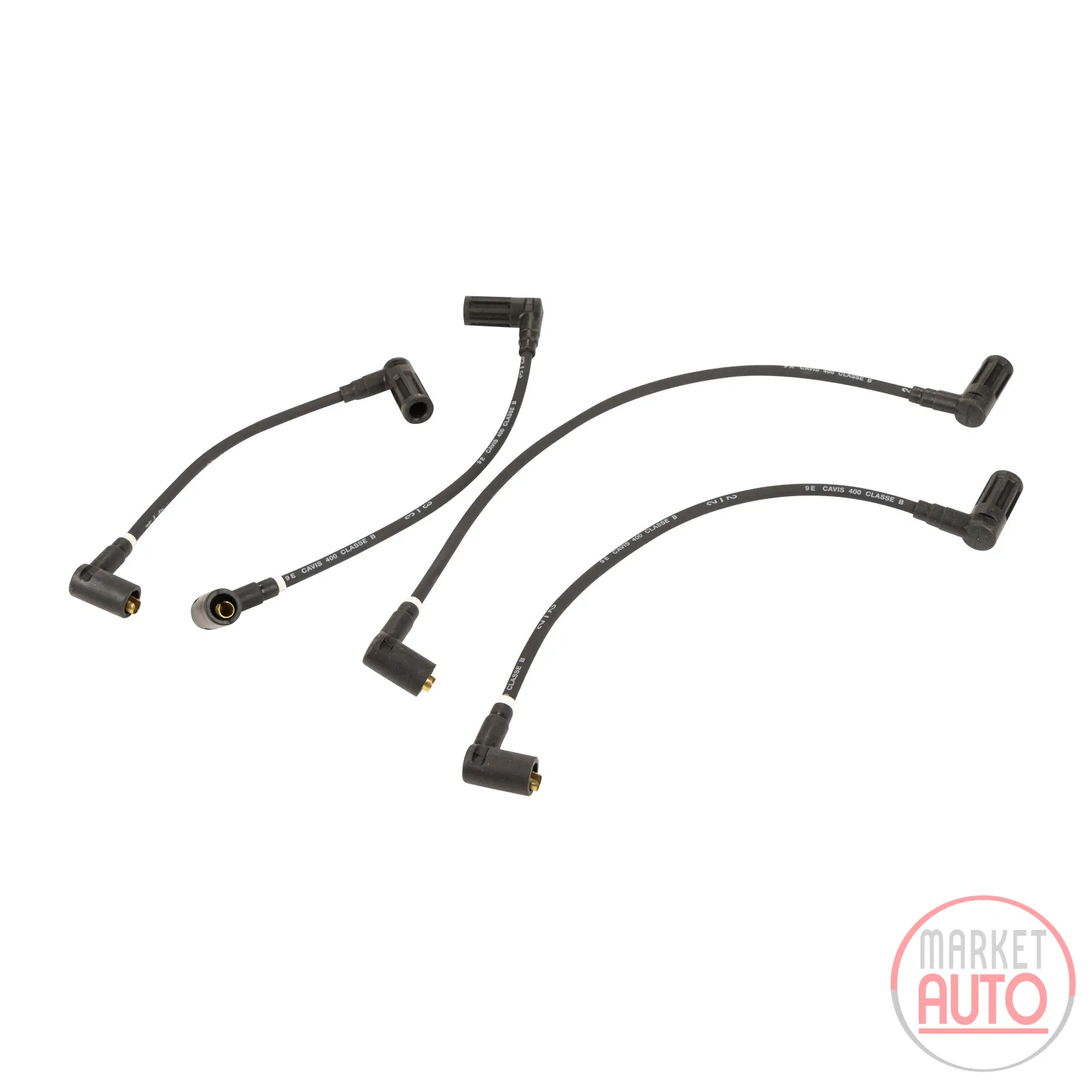 Ignition cable set double ignition
