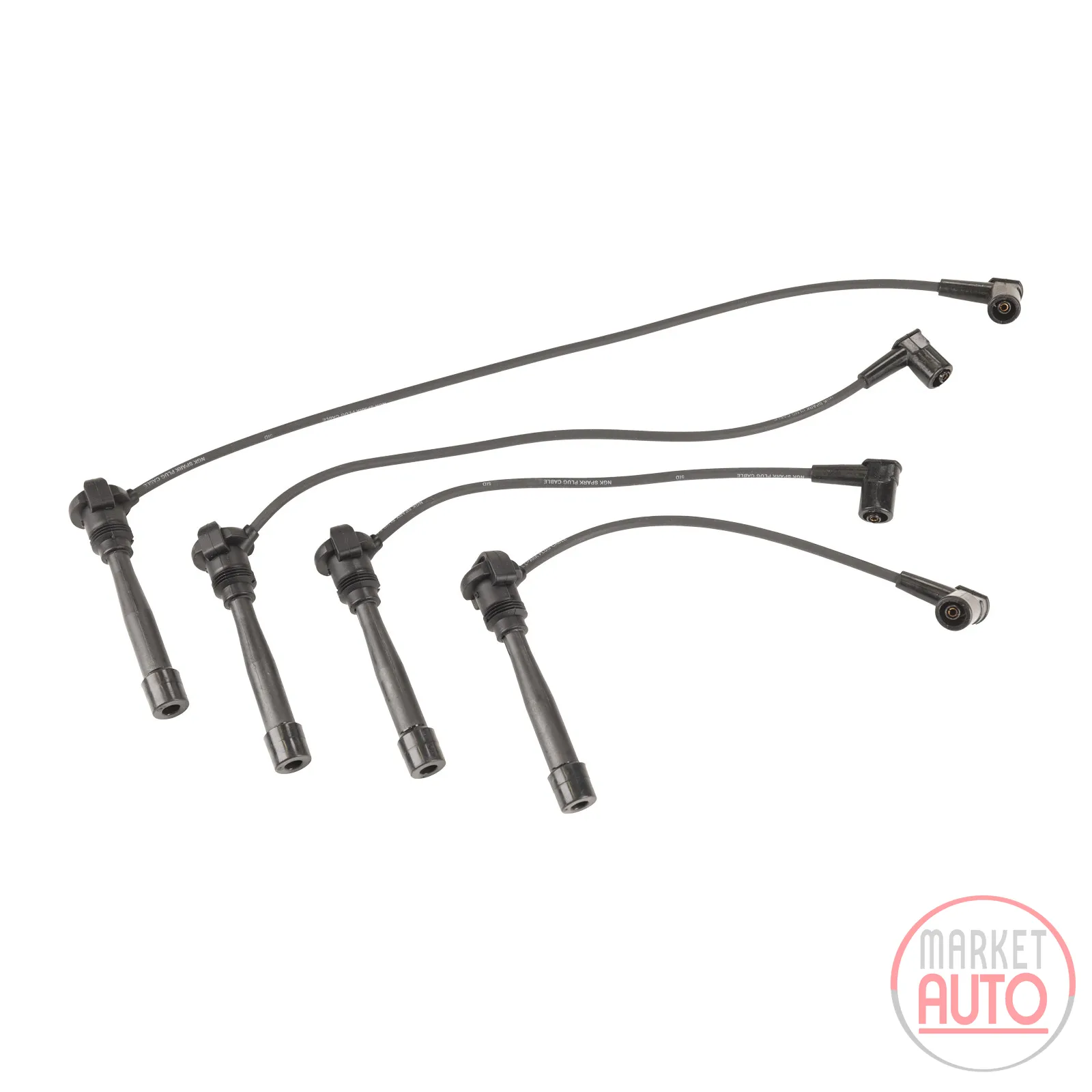 ignition cable set for block ignition coil