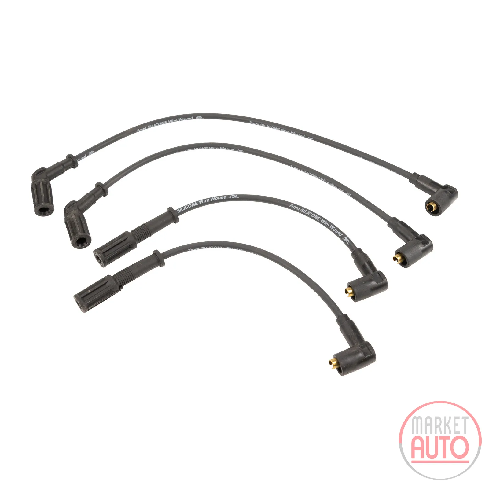 Ignition cable set for double ignition