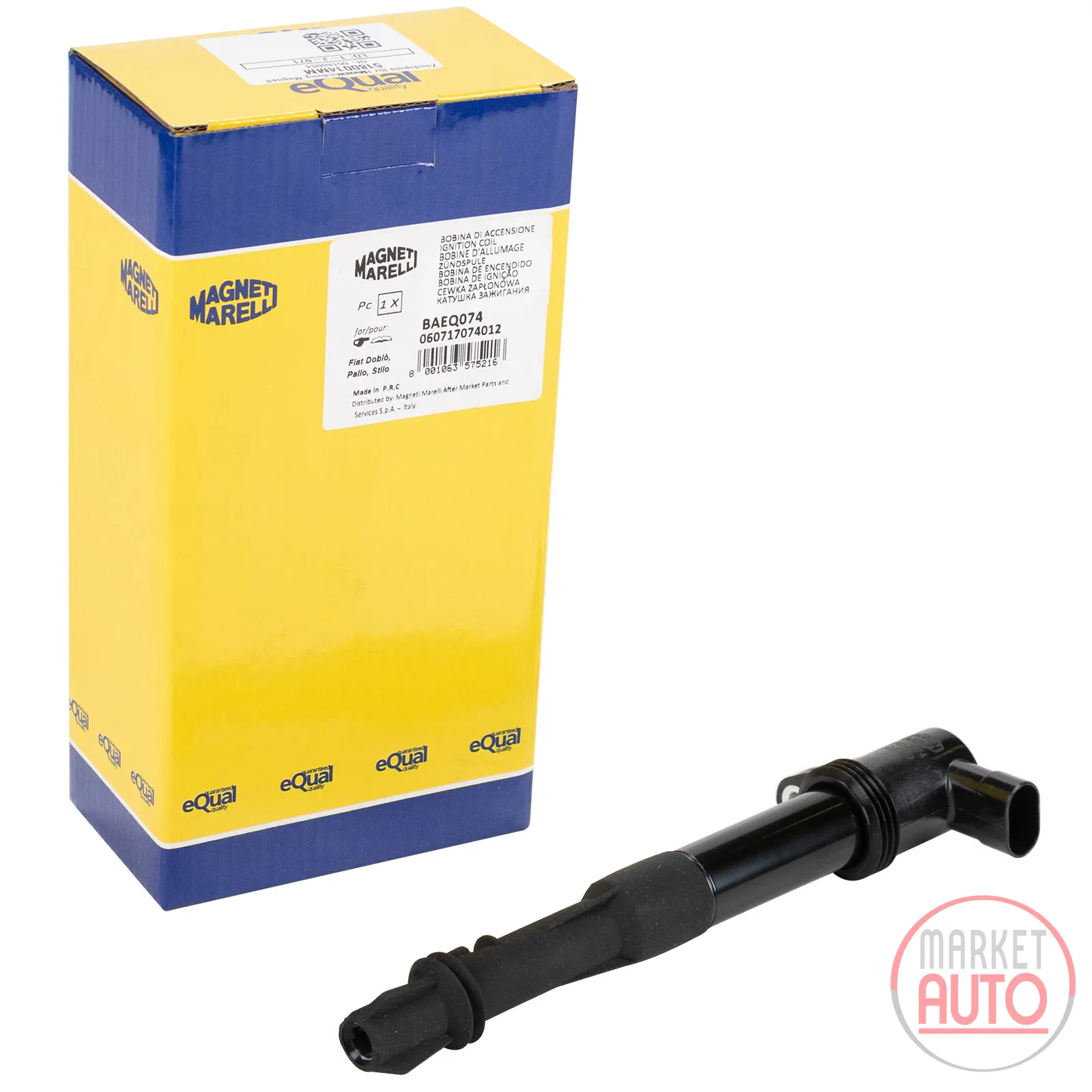 Ignition coil for single ignition Magneti Marelli