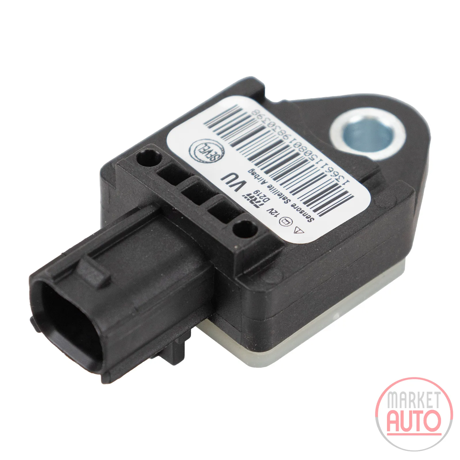 Control unit for the airbag in the front knee area