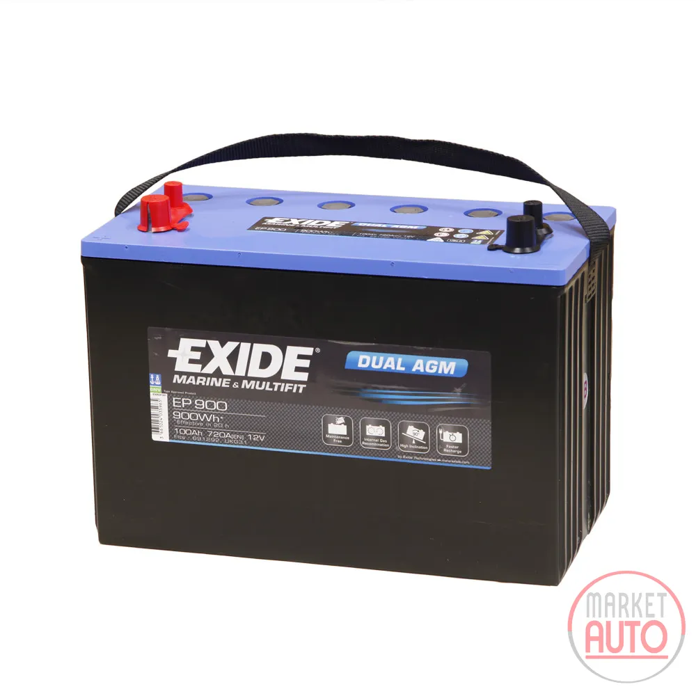 EXIDE Dual AGM Battery 900 Wh