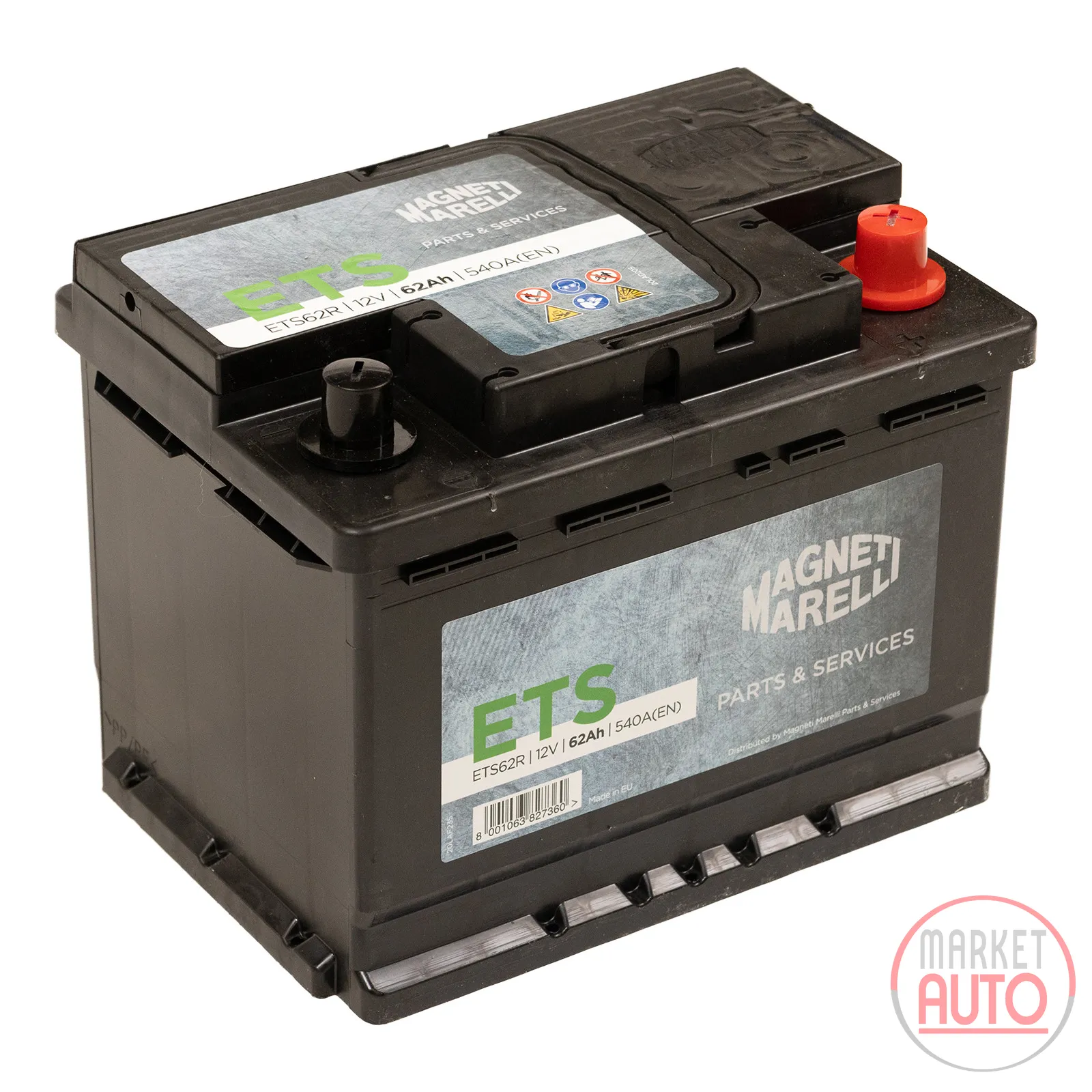 Battery 62AH 540A ETS62R