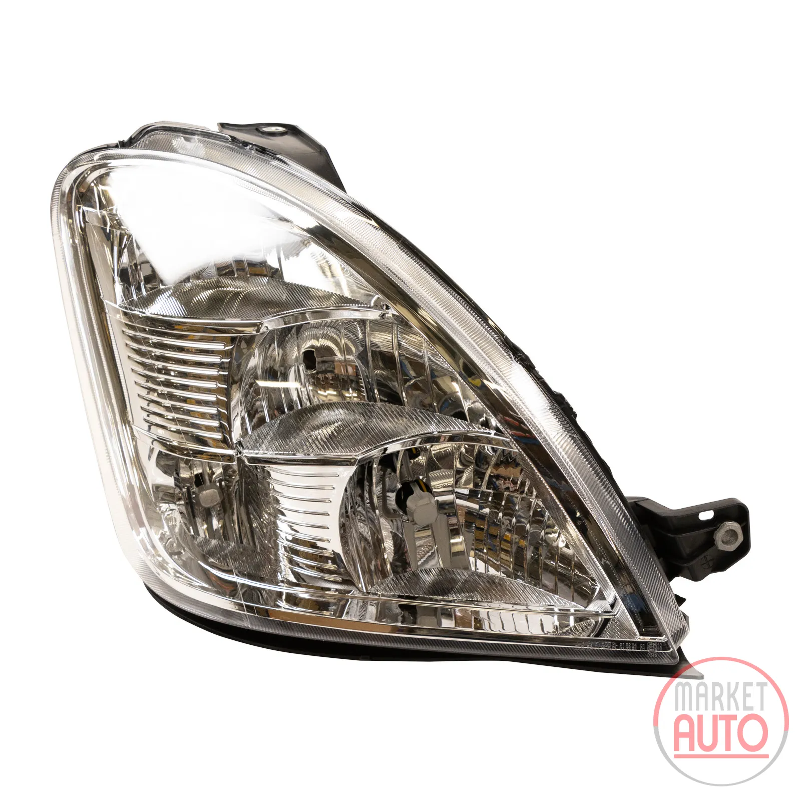 Headlight right complete