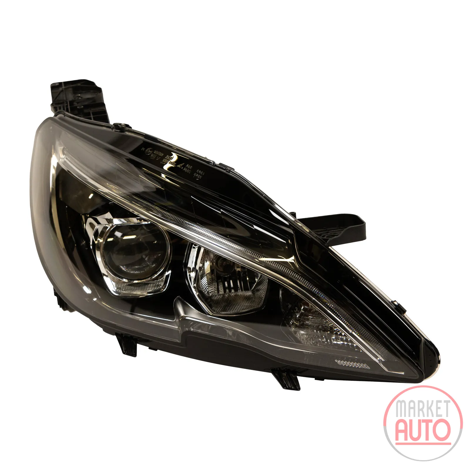 Headlight right H7/H7 PSA OE (1628555380)