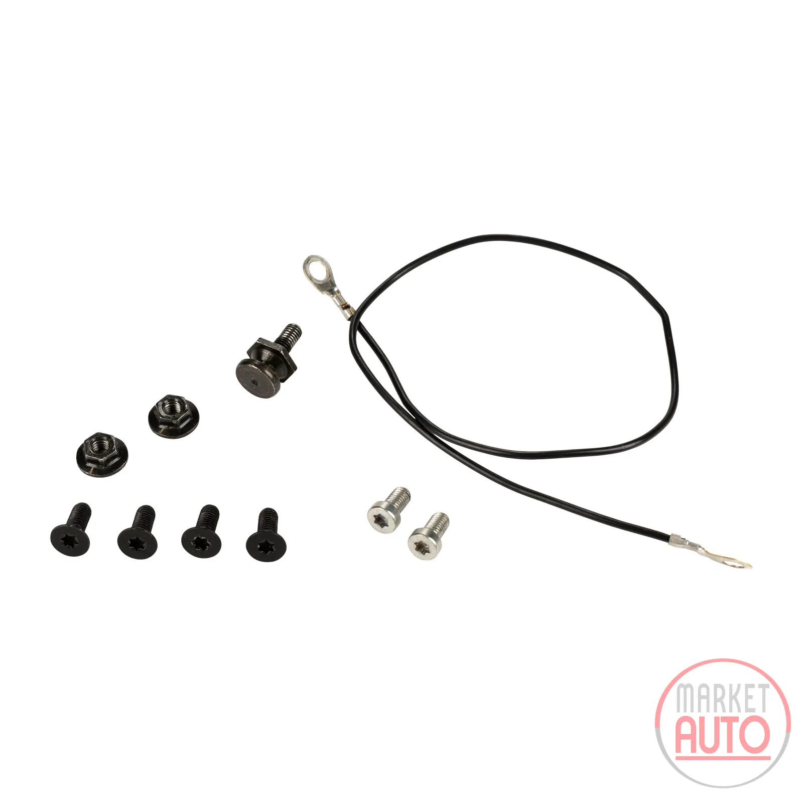 Grounding cable with screws for the swivel bracket