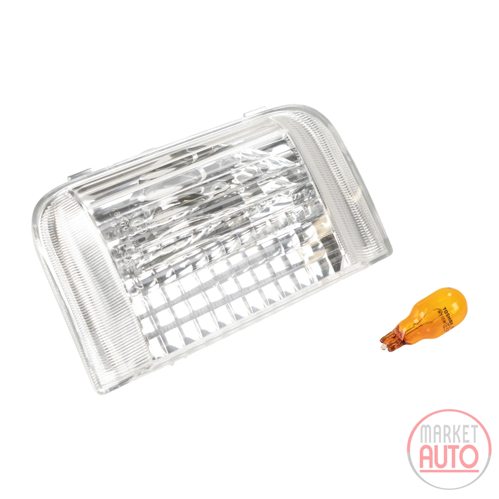 Indicator cap left in the mirror for 16 watt indicator including bulb