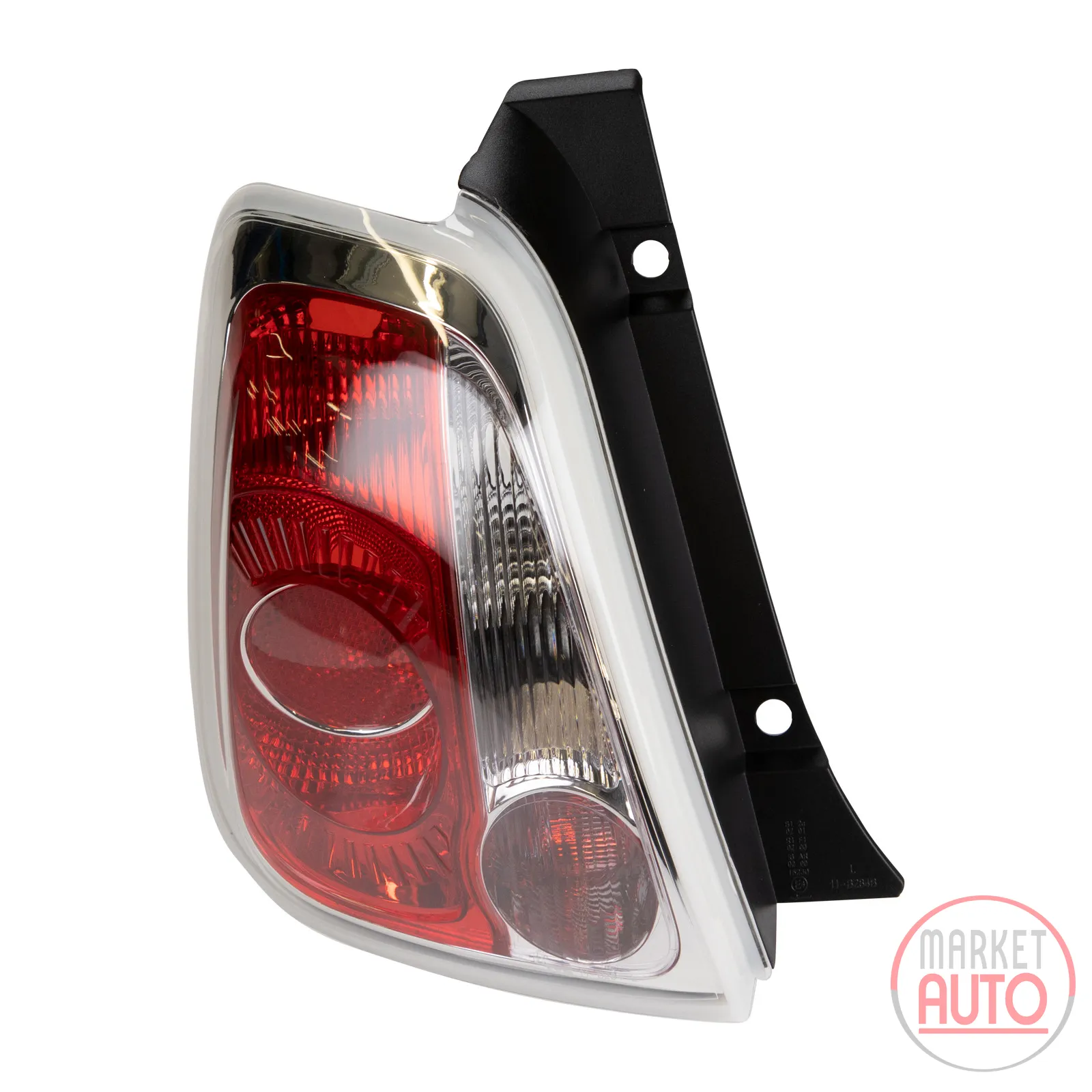 Tail light left white border