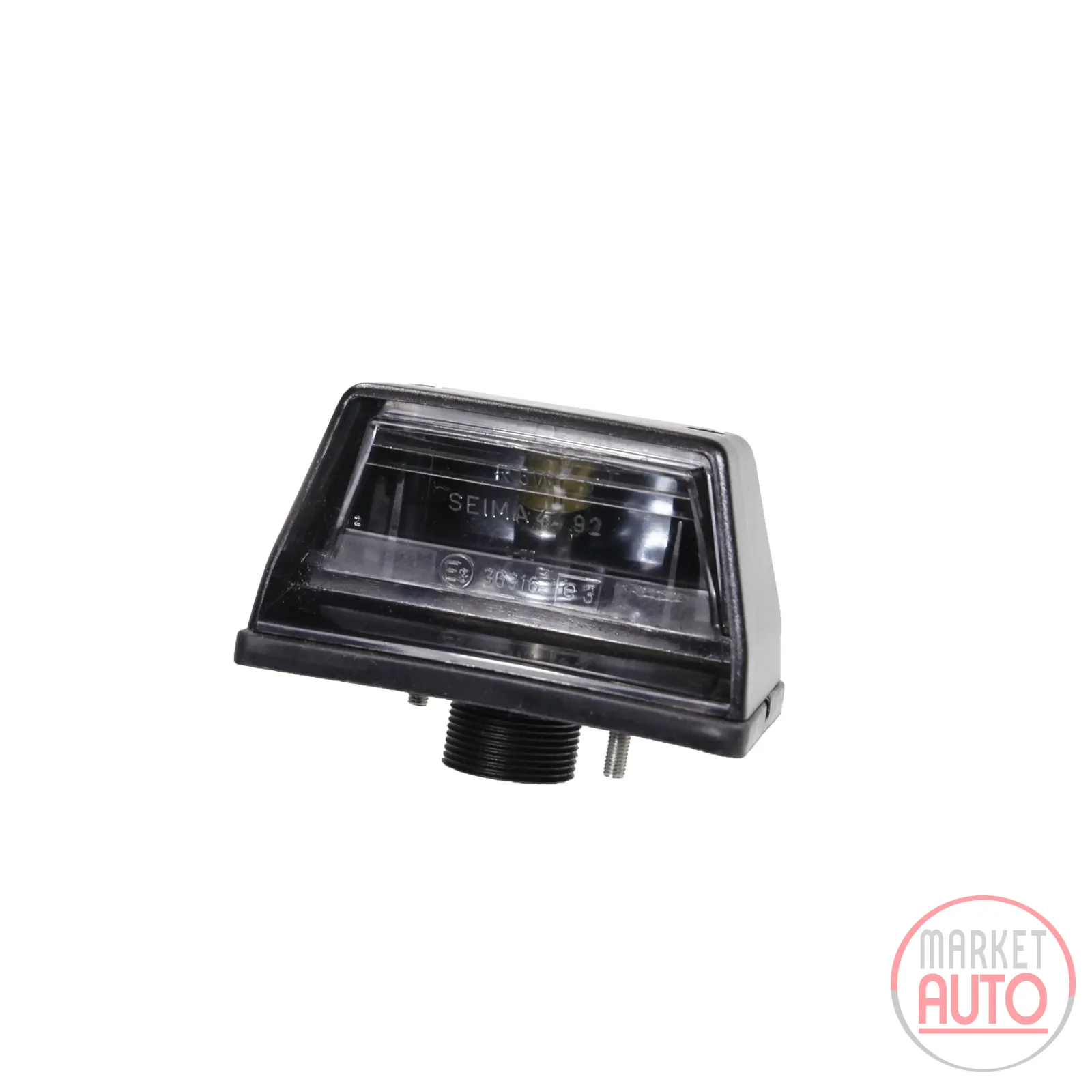 License plate light left