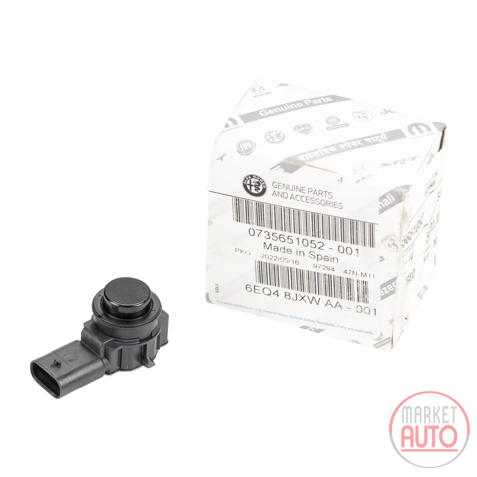 Parking sensor plastic black