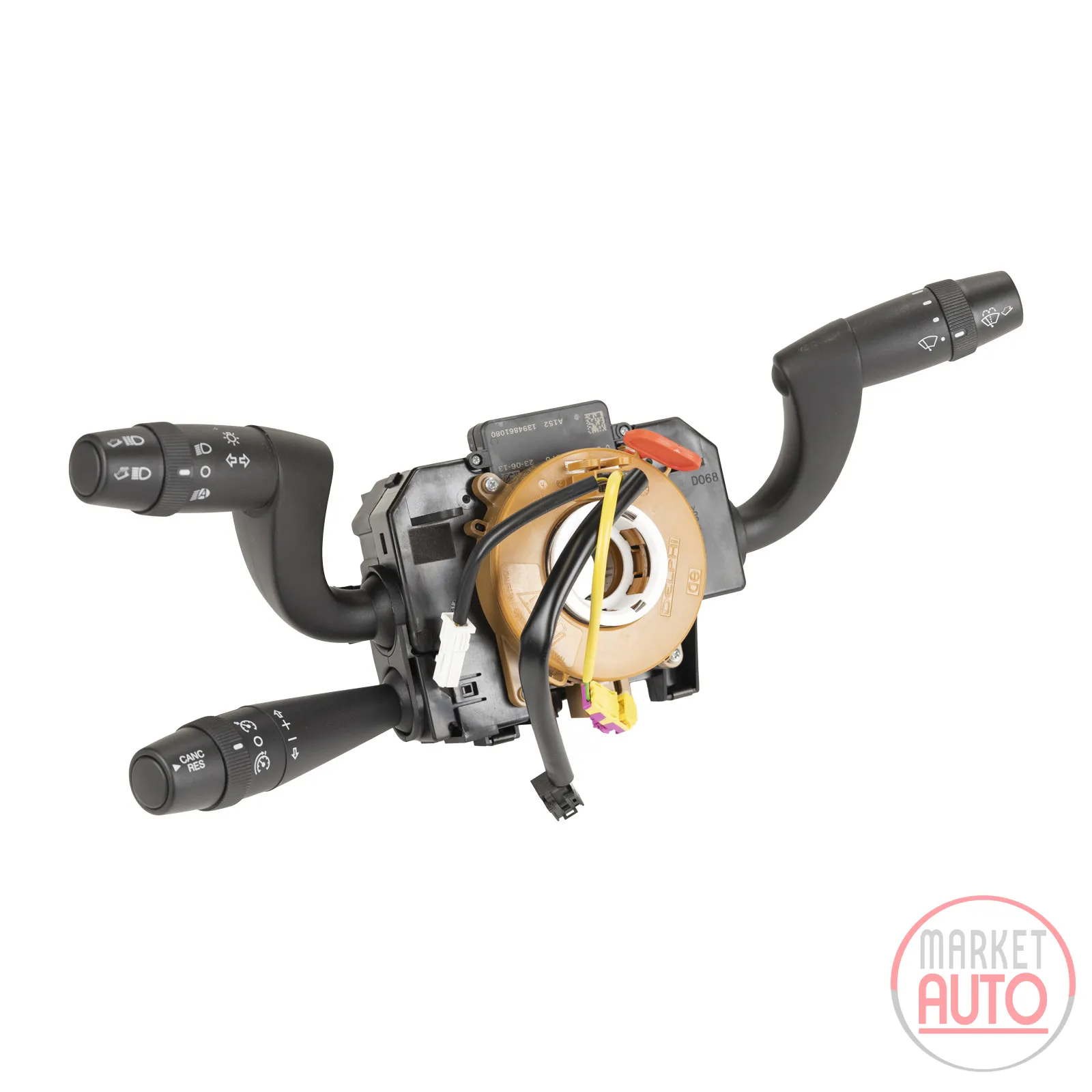 Steering column switch with daytime running light and steering wheel remote cont