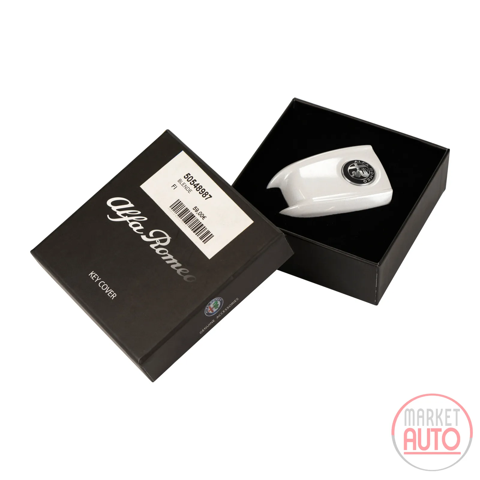 Key cover Bianco Trofeo (silver)
