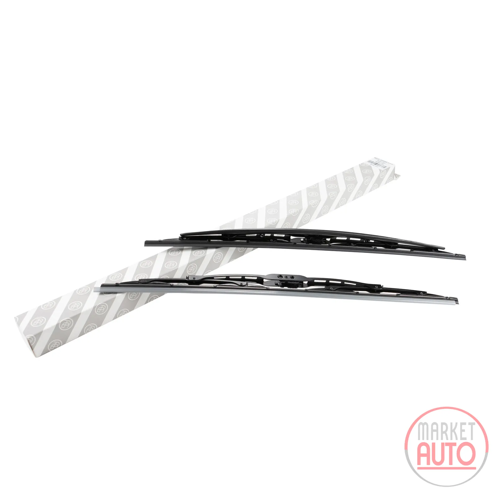 Wiper blade set with spoiler front 51-51 cm
