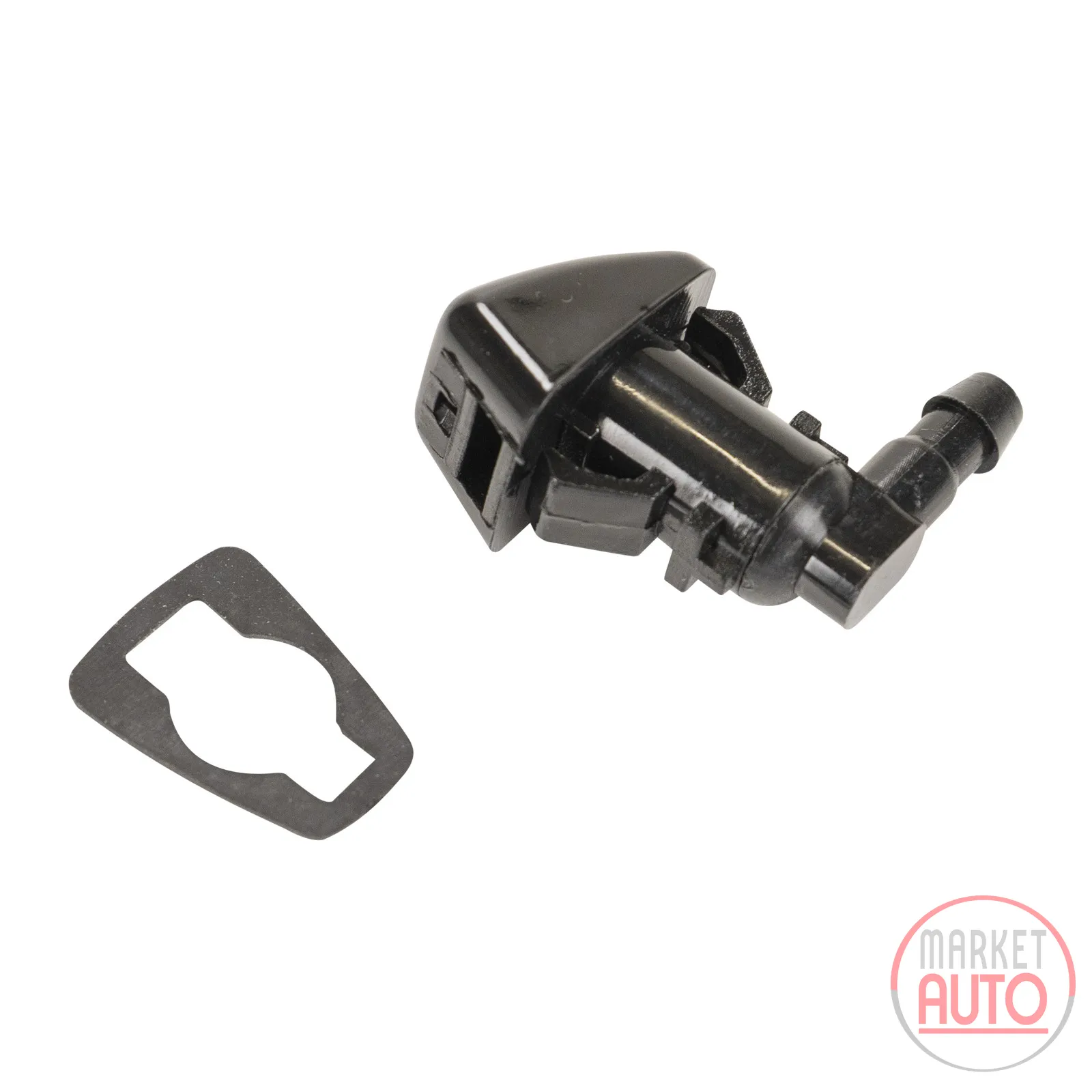 Front windshield washer nozzle