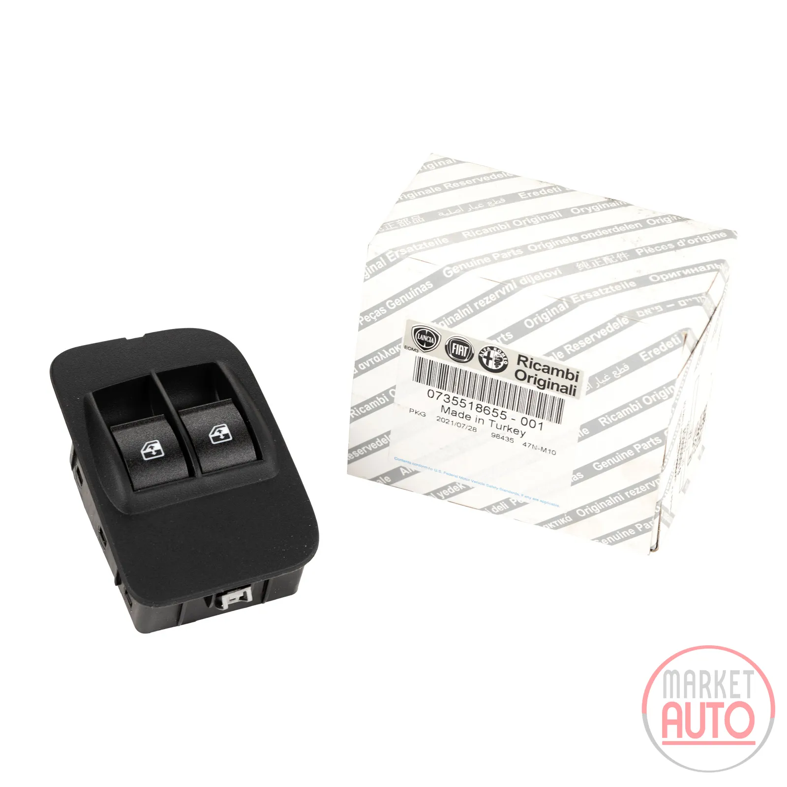 Cover window lifter switch left OE (735518655)