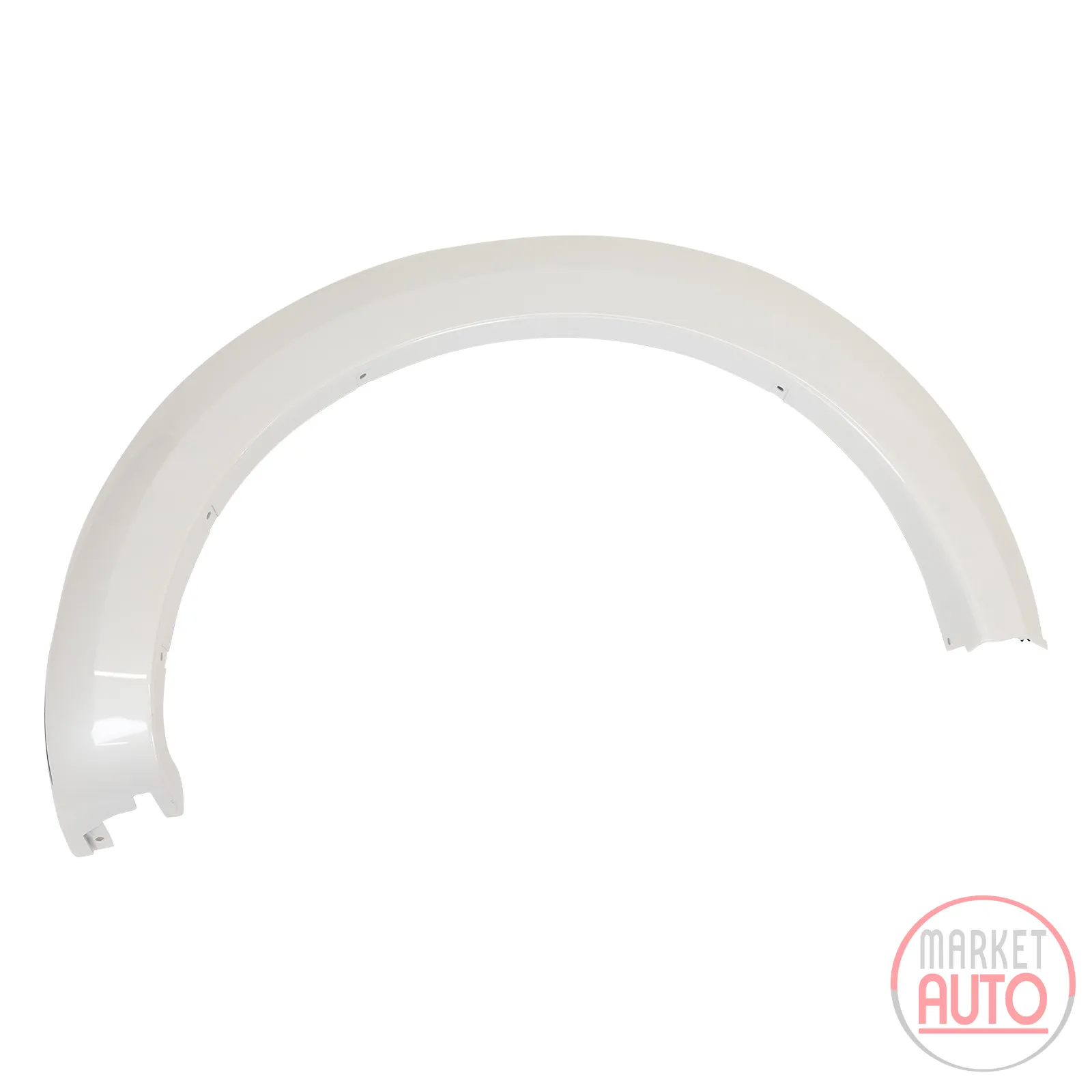 Wheel house panel with widening complete front left white (pearl)