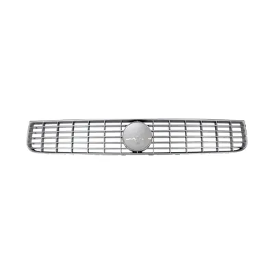 Radiator grille without emblem silver