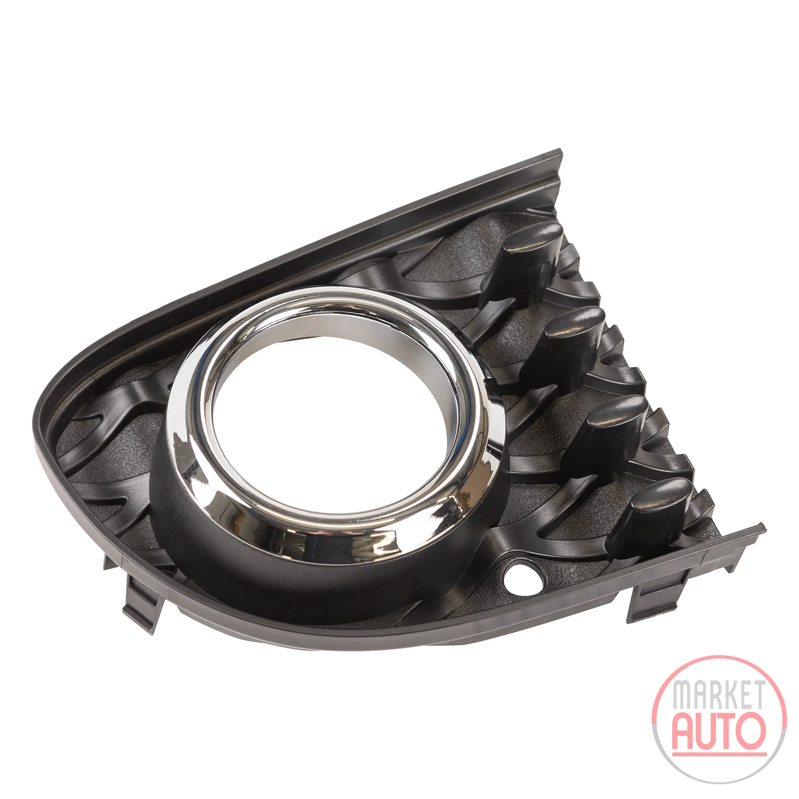 Right front bumper trim with fog light
