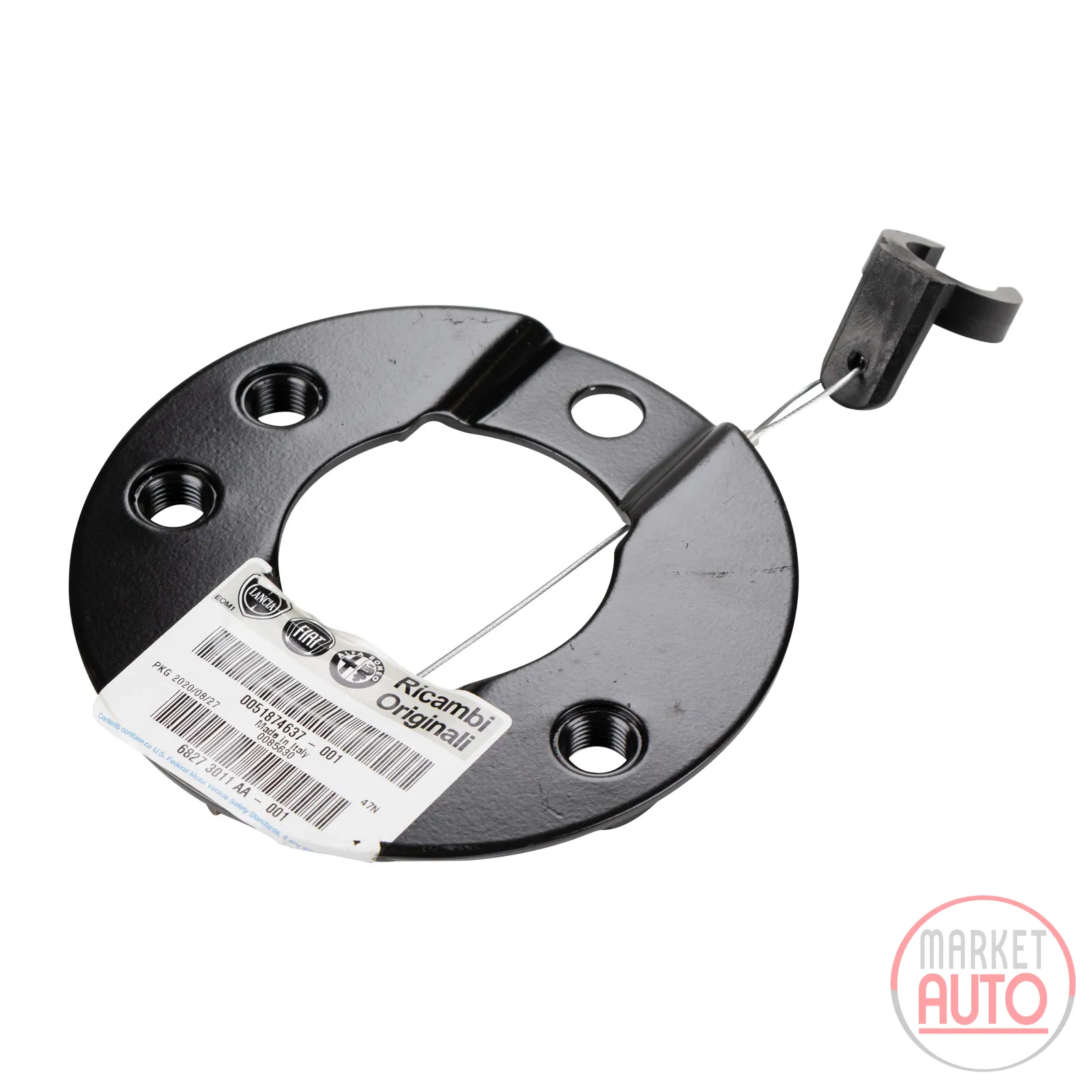 Holder for the spare wheel
