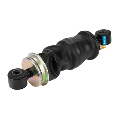 Cabin shock absorber with air bellows at the front