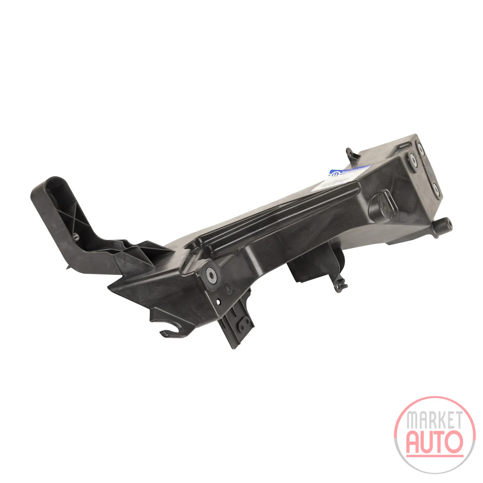 Holder for headlights, radiator crossbar cover plate