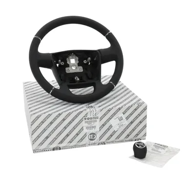 Leather steering wheel with leather gear knob 6 speed